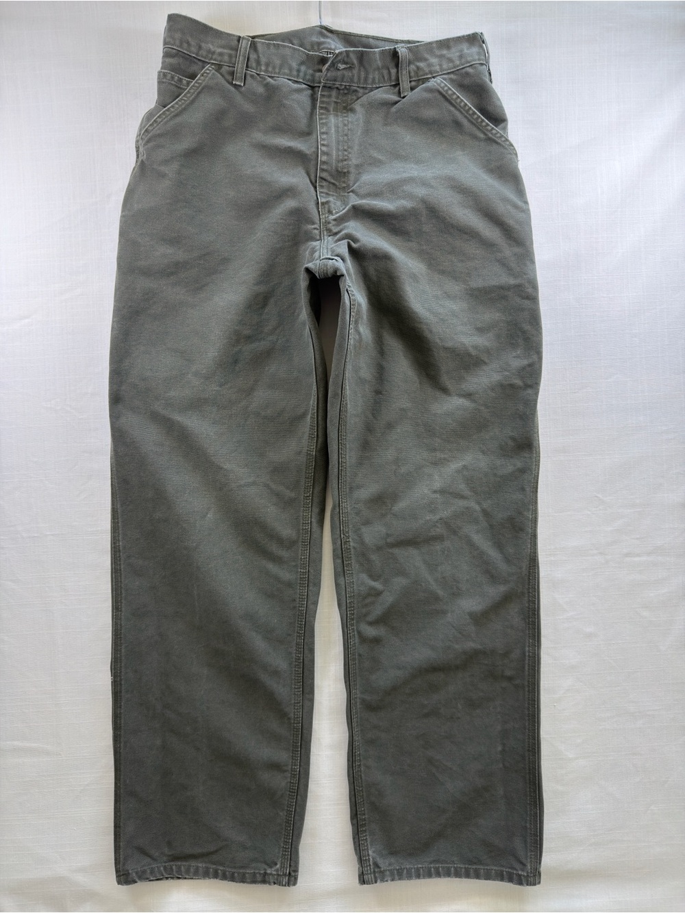 Carhartt Carpenter Pants Olive Green 32x31 Workwear Utility